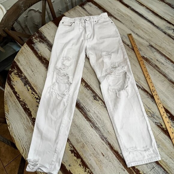 Pistola Presley High Rise Relaxed Roller 27 Fits Like a 4 Blizzard Distressed - Picture 2 of 12